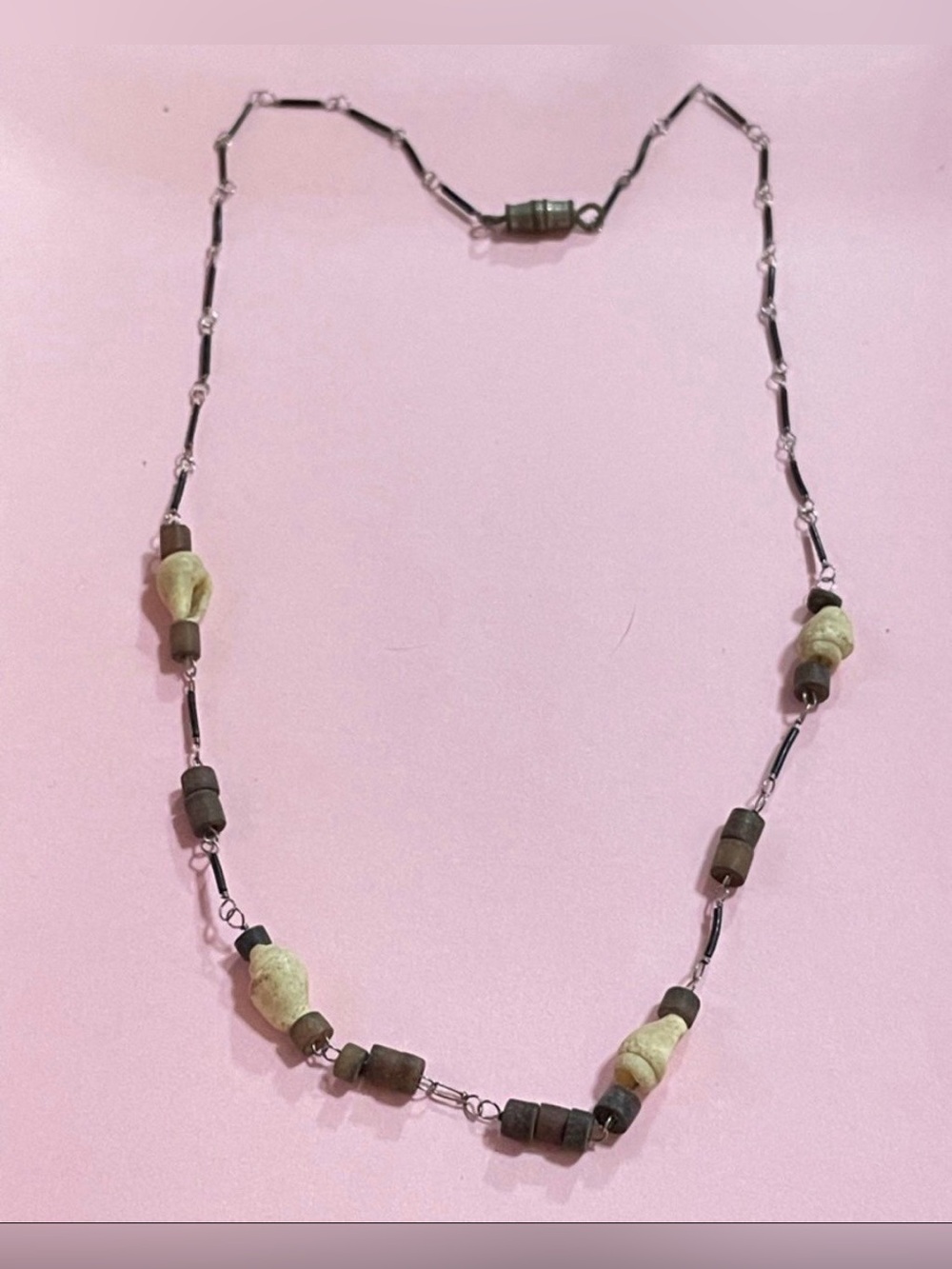 Vintage Heishi Shell Necklace #9994